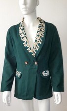 Vintage ERICA Women's jacket, lightweight, Embroidered SZ M USA Made
