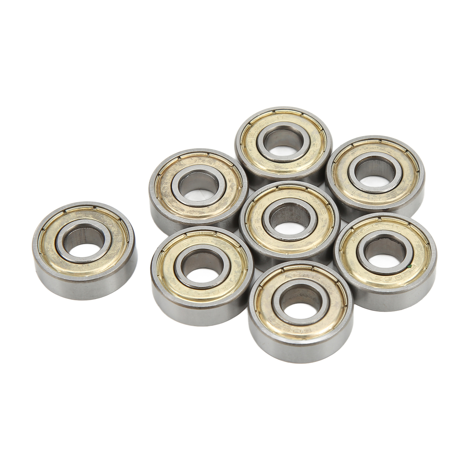 8Pcs 608ZZ Ball Bearing ABEC 11 Carbon Steel Sealed Skateboard Bearings