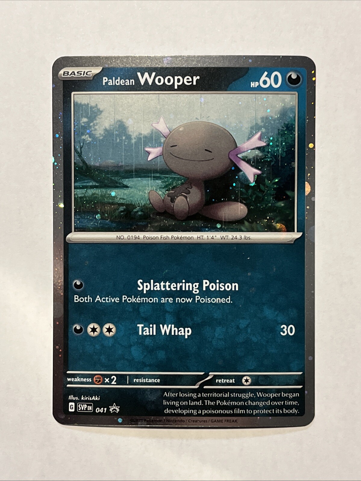 Pokemon TCG Paldean Wooper 041 Promo Card S&V OBF NM