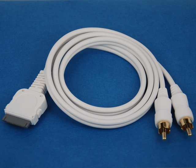 3ft 1M LINE OUT audio RCA cable for iPad 3 2 iPhone 4S 4 iPod Touch