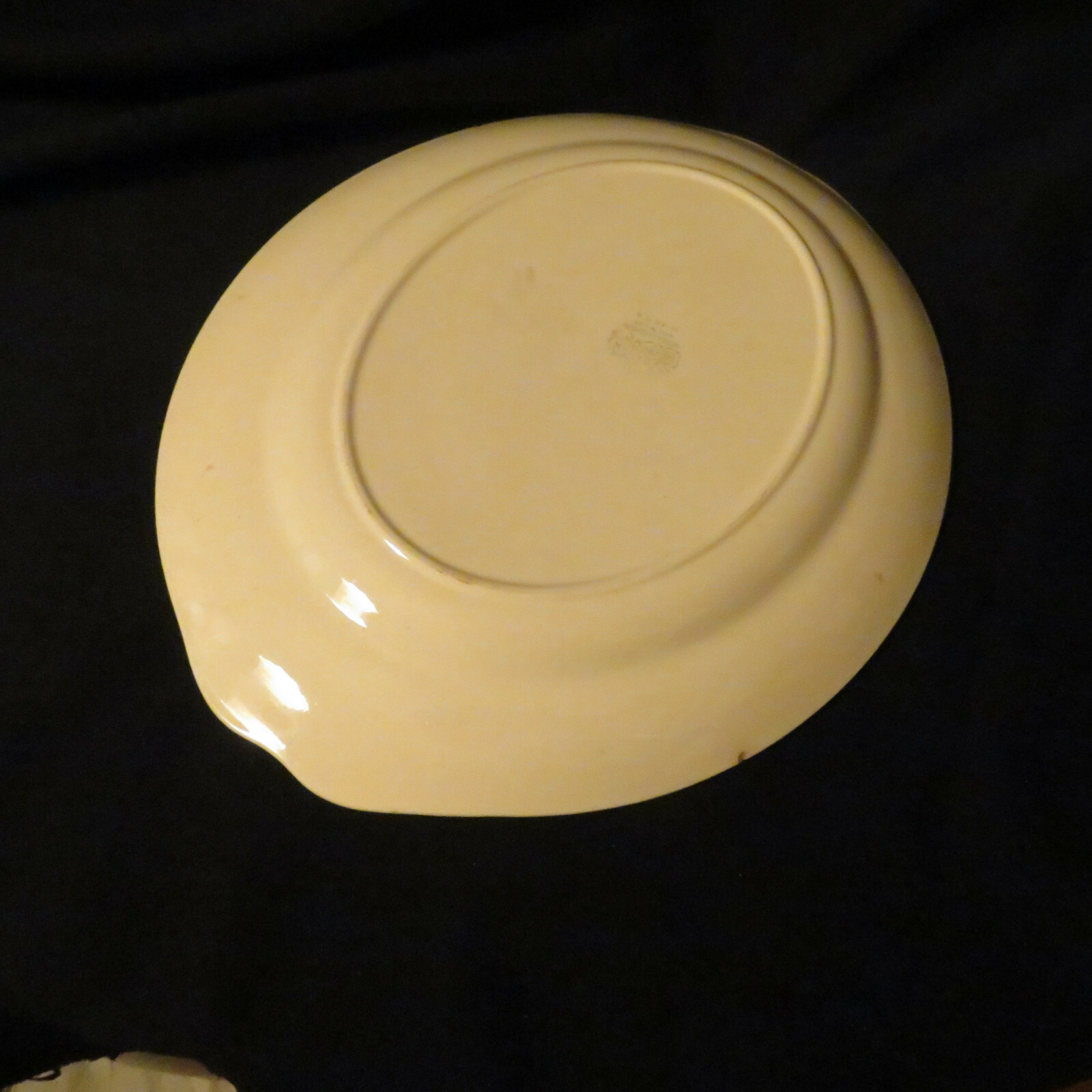 Homer Laughlin Eggshell Georgian Platter In A Black-eyed Susan Pattern