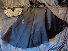 NWT Nox Anabel 2 Piece Evening Gown Black Rhinestones Small Prom Homecoming Ball