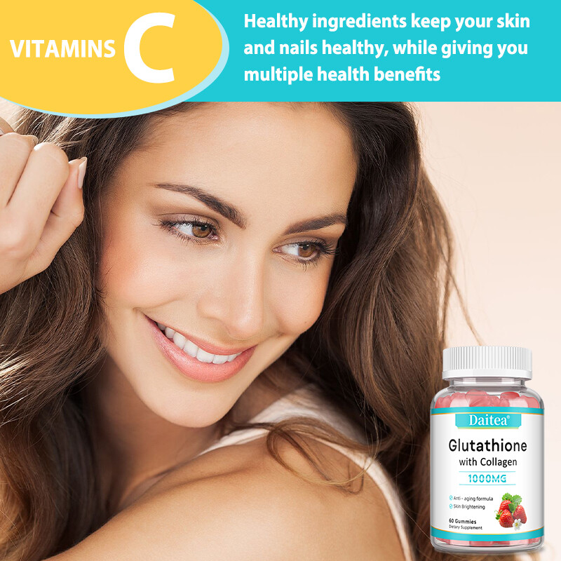Glutathione Collagen Promote Skin Health Hydration Elasticity Hair 60  Gummies | eBay
