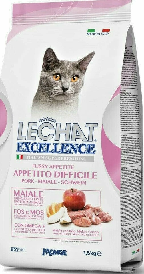 CROCCHETTE MONGE GATTO CROCCANTINI PER GATTI APPETITO DIFFICILE CON MAIALE 1,5Kg