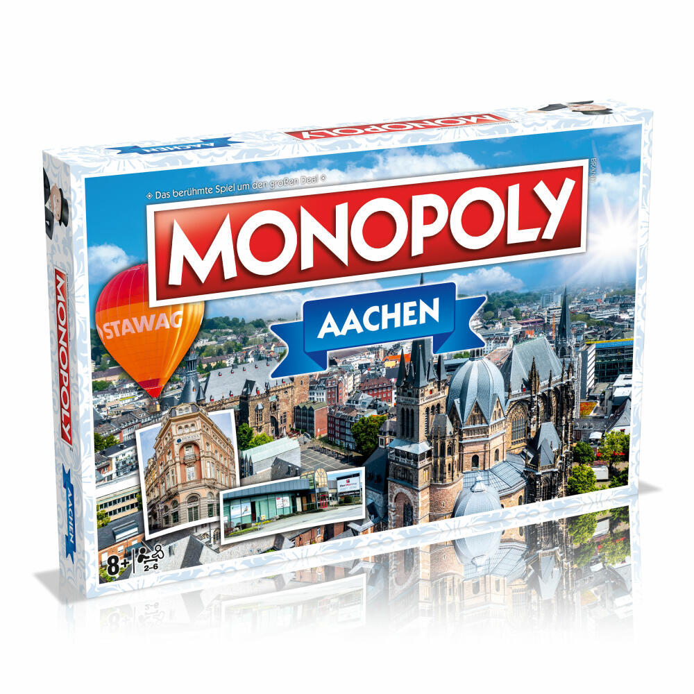 Winning Moves Monopoly - Aachen Brettspiel Gesellschaftsspiel ab 8 Jahren