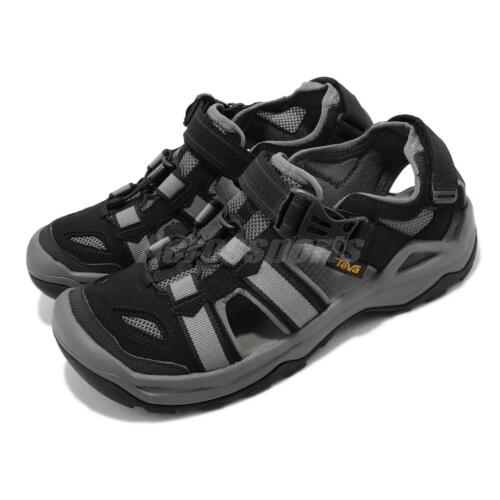 Teva Omnium 2 Black Grey Men Outdoors Trail Water Shoes Sandals 1019180-BLK - Foto 1 di 8