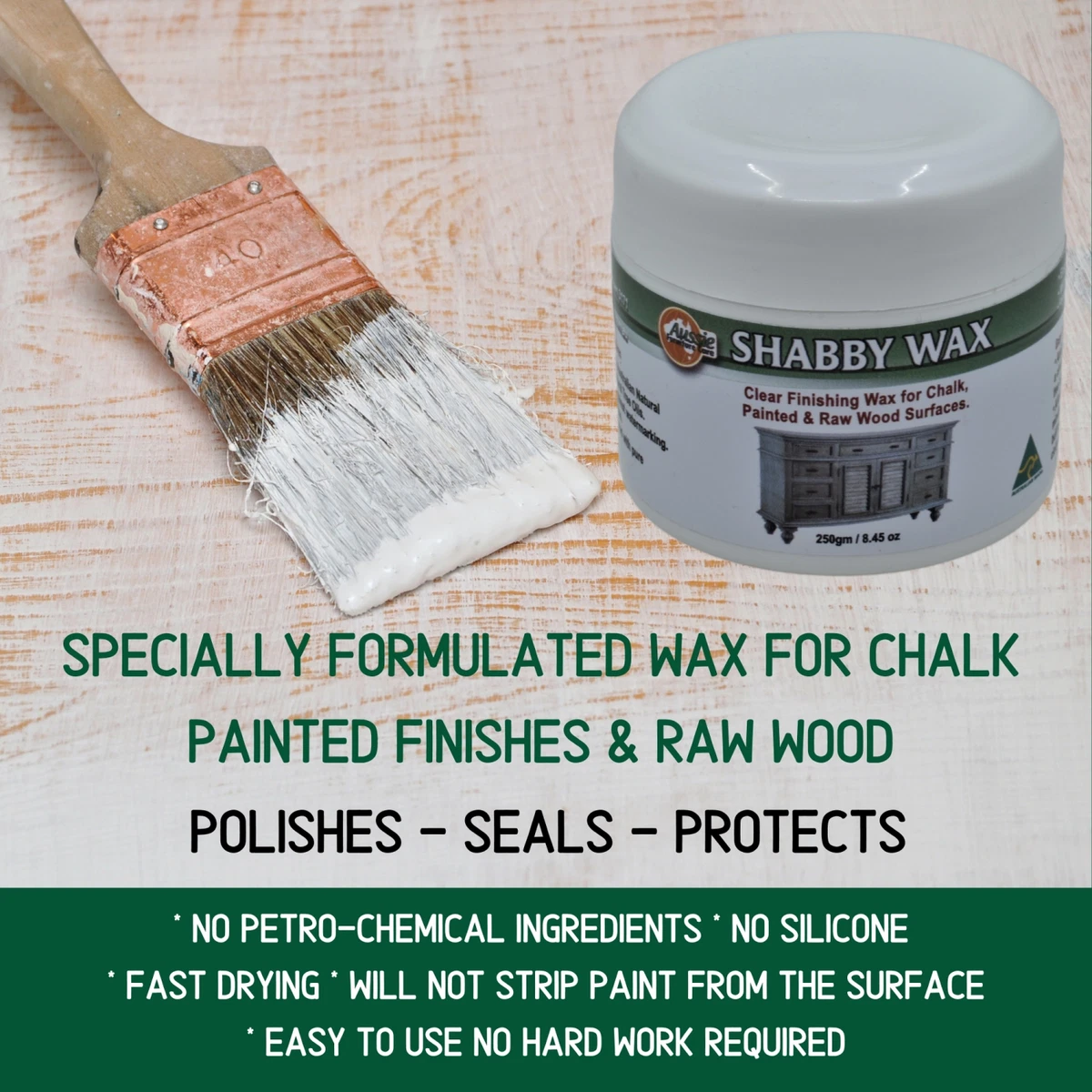 White Wax - Natural Sealant for Chalk Furniture Paint or Raw Wood