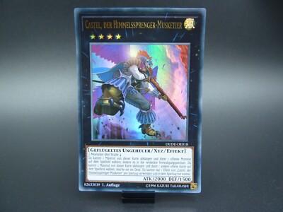 Castel, der Himmelssprenger-Musketier DUDE-DE018 EX ULTRA RARE Yu-Gi-Oh 1Auflage