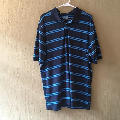 Under Armor Polo Shirt Trophy Club Country Club Logo Adult Size XL Blue *READ*