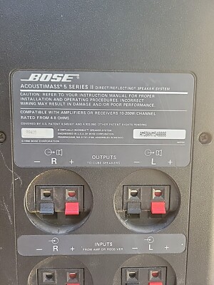 Bose Acoustimass 5 Series II Direct Reflecting Speaker System