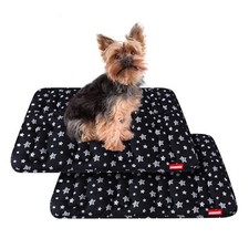 Dog Crate Mat 24" X 18" 2 Pack, Soft Dog Bed for Crate, Personalized Dog Cr...