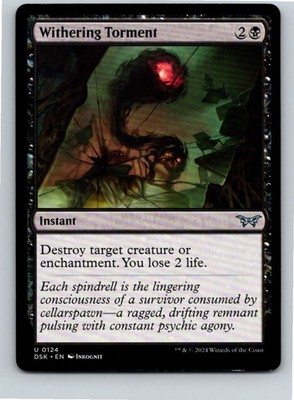 Magic the Gathering Withering Torment Duskmourn: House of Horror MTG Free Ship!