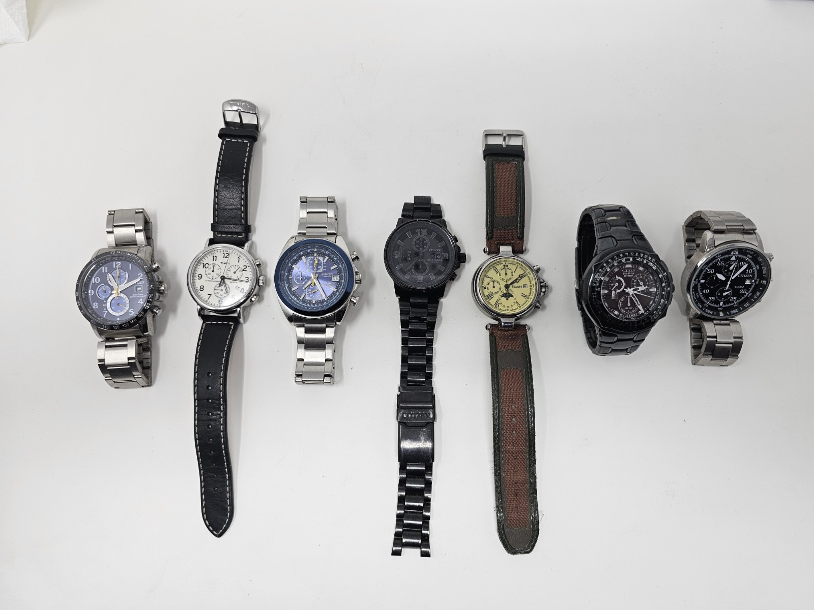Watches – Brand LOT Stauer) (Citizen, 7 Timex, PARTS WATCH  Men’s Mixed Lot - vintagewatches.pk