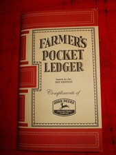 Grand livre de poche du fermier de John Deere 1927 1927 ÉMISSION DE RÉIMPRESSION