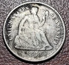 1868-S Seated Liberty Half Dime VG/Good Details Better Date 19th C Type Coin