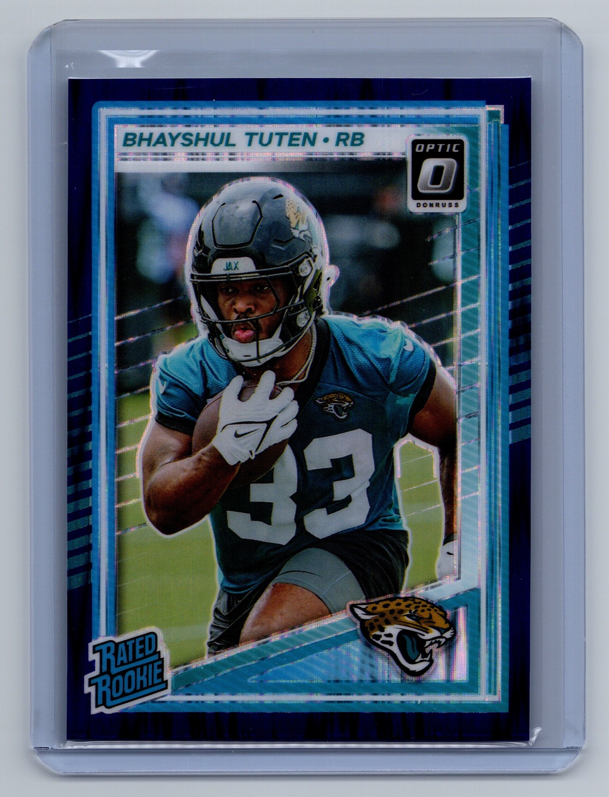 2025 Donruss Optic #272 Bhayshul Tuten Blue Hyper