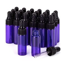 Kesell 20Pack 5ml Glass Dropper Bottles for Essential Oil
