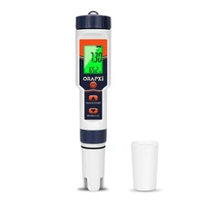 Pool Salt Tester Ph Meter ORAPXI Salinity Meter and Ph Tester PPM EC Meter with
