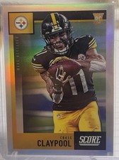 2020 Panini Chronicles #453 CHASE CLAYPOOL RC Score SILVER HOLO Rookie Steelers