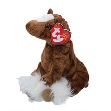 Ty Beanie Baby Hoofer - MWMT Horse Clydescale 2001