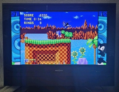 Perfect For Retro Gaming! Insignia NS-LCD26A 26'' LCD 720p S-VIDEO/RCA/RGB Remote