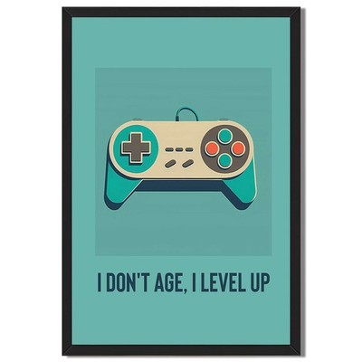 Retro Game Controller Canvas Oil Paintings Reproduction