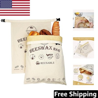 Sustainable Beeswax Food Storage Bags - XL 13x17in, Perfect Gift for Bakers
