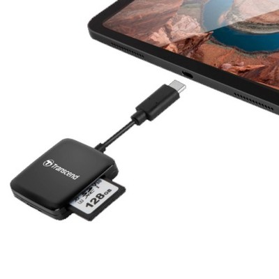 Transcend Portable RDC3 USB C SD Micro SD Kartenleser für Macbook PC Android