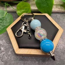 4.5  Stainless Steel Candy Bubblegum Bead Keychain Purse Backpack New C1059