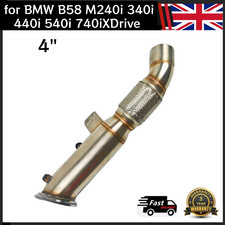for BMW M240i / 340i / 440i 540i 640i 740i B58 4.5 inch Downpipe deCat UK