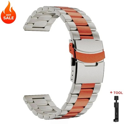 22mm Titanium Watch Strap for Huawei GT5 Pro GT4 GT3 Luxury Metal Band Bracelet