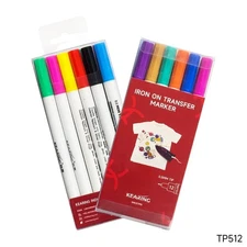 Iron-on DIY Sublimation Markers / Transfer Markers Assorted Tip Sizes, 12 Colors