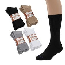 6 Pairs Diabetic Crew Socks Mens Circulatory Health Non Binding 9-11 10-13 13-15