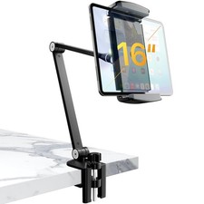 Tablet Stand Holder-Adjustable iPad Desk Mount with 360 Rotating Base for 6....