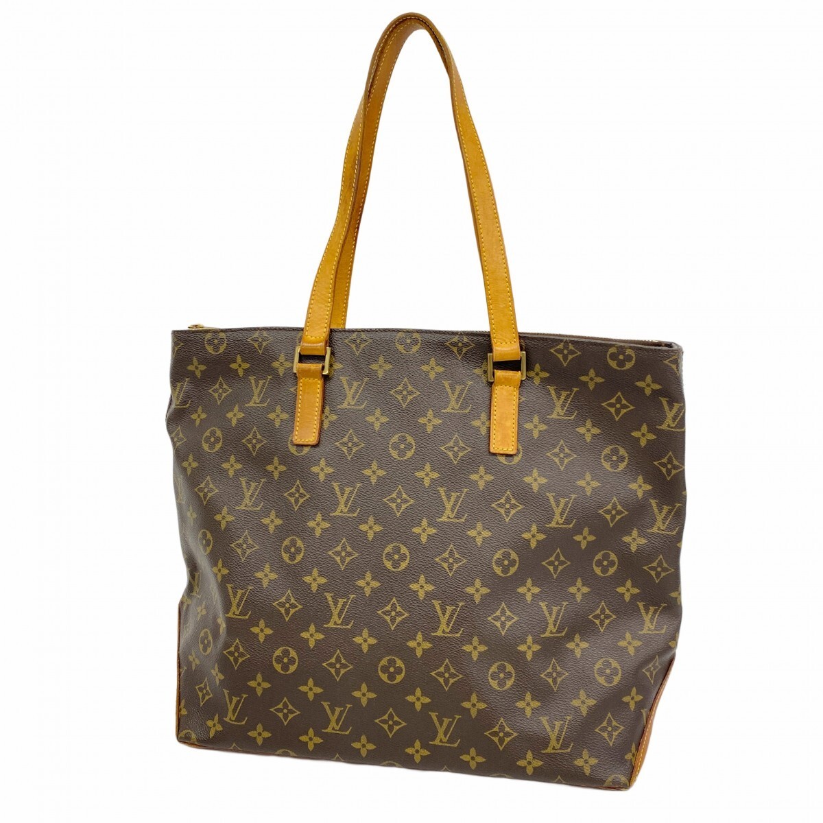 Louis Vuitton Monogram Cabas Mezzo Tote Bag M51151 Brown Pre-Owned Women