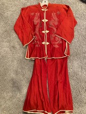Vintage Embroidered Saito Japanese Pajamas Medium