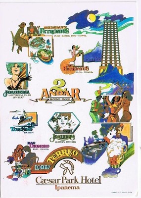 Brazil Postcard Rio Di Janeiro Caesar Park Hotel
