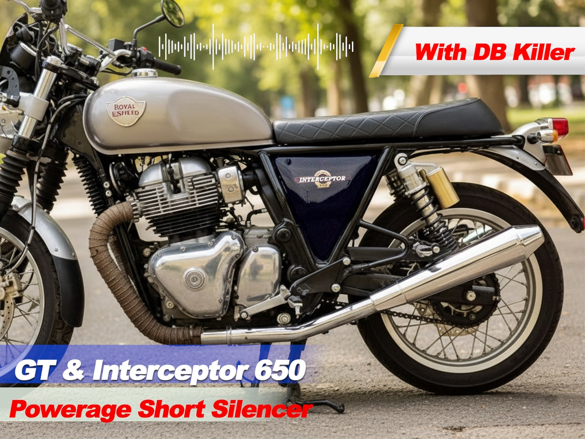 Fit For Royal Enfield GT & Interceptor 650 PoweRage Short