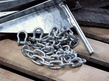 TIE DOWN 95134 1/4'X5' Galvanized Chain