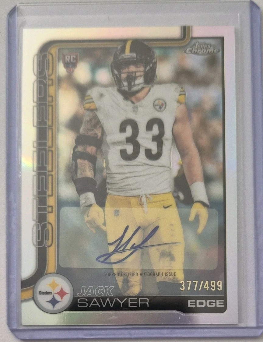 Jack Sawyer RC 2025 Topps Chrome - Rookie Autographs #RA-JSA Refractor /499