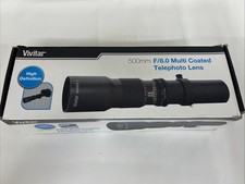 Vivitar 500mm F/8.0 MultiCoated Telephoto High Definition Lens SLR Compatible