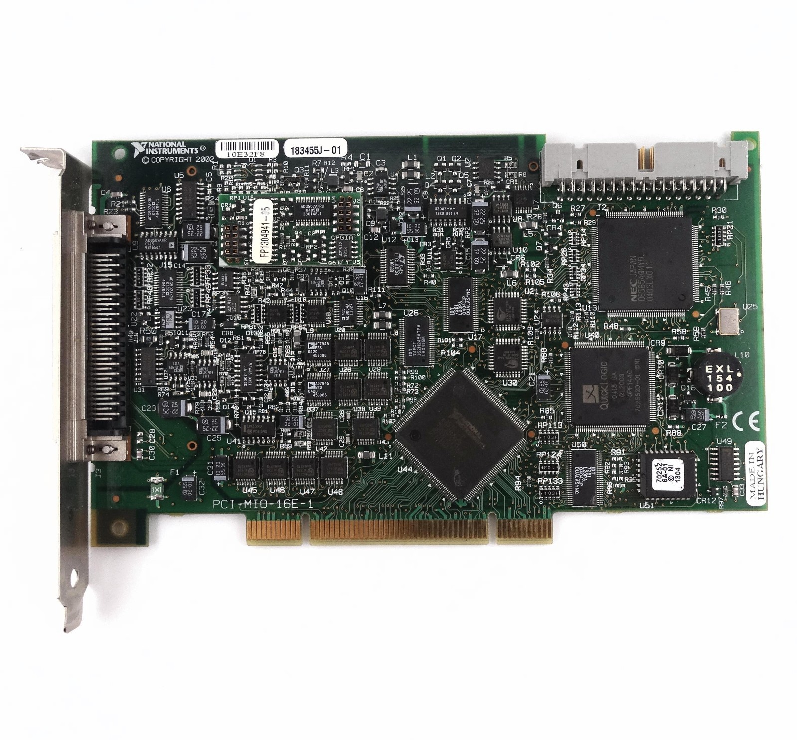 National Instruments PCI-MIO-16E-1 NI DAQ Card 183455J-01 - 60 Day Warranty