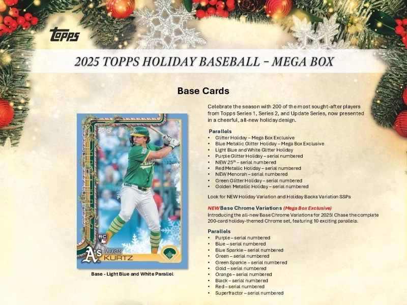 ZzLos Angeles Dodgers - 2025 Topps Holiday Baseball - 2 Mega Break #157 🔥⚾ Foto 3 de 4