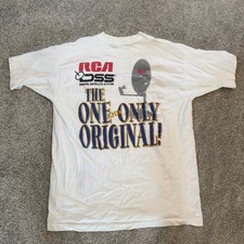 Vintage 1995 RCA DSS Digital Satellite System T-Shirt White XL RCA Dome USA Made