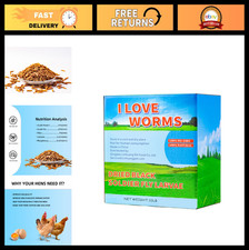 Dried Black Soldier Fly Larvae 10lb - Natural Non-GMO Chicken Treat, High Calciu