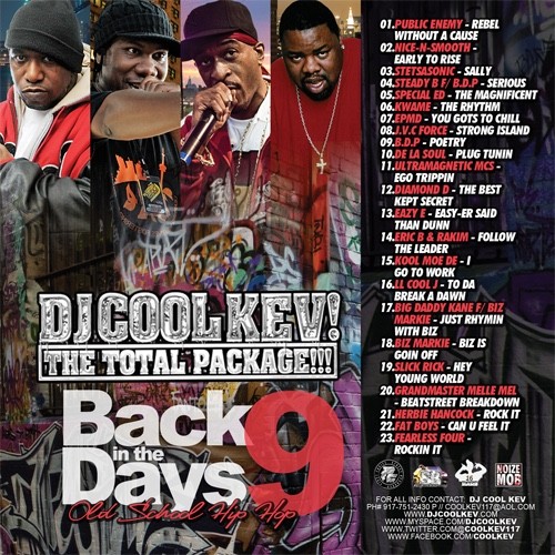 DJ Cool Kev – Back In The Days Pt.9 - OLD SCHOOL HIP HOP MIXTAPE MIX CD