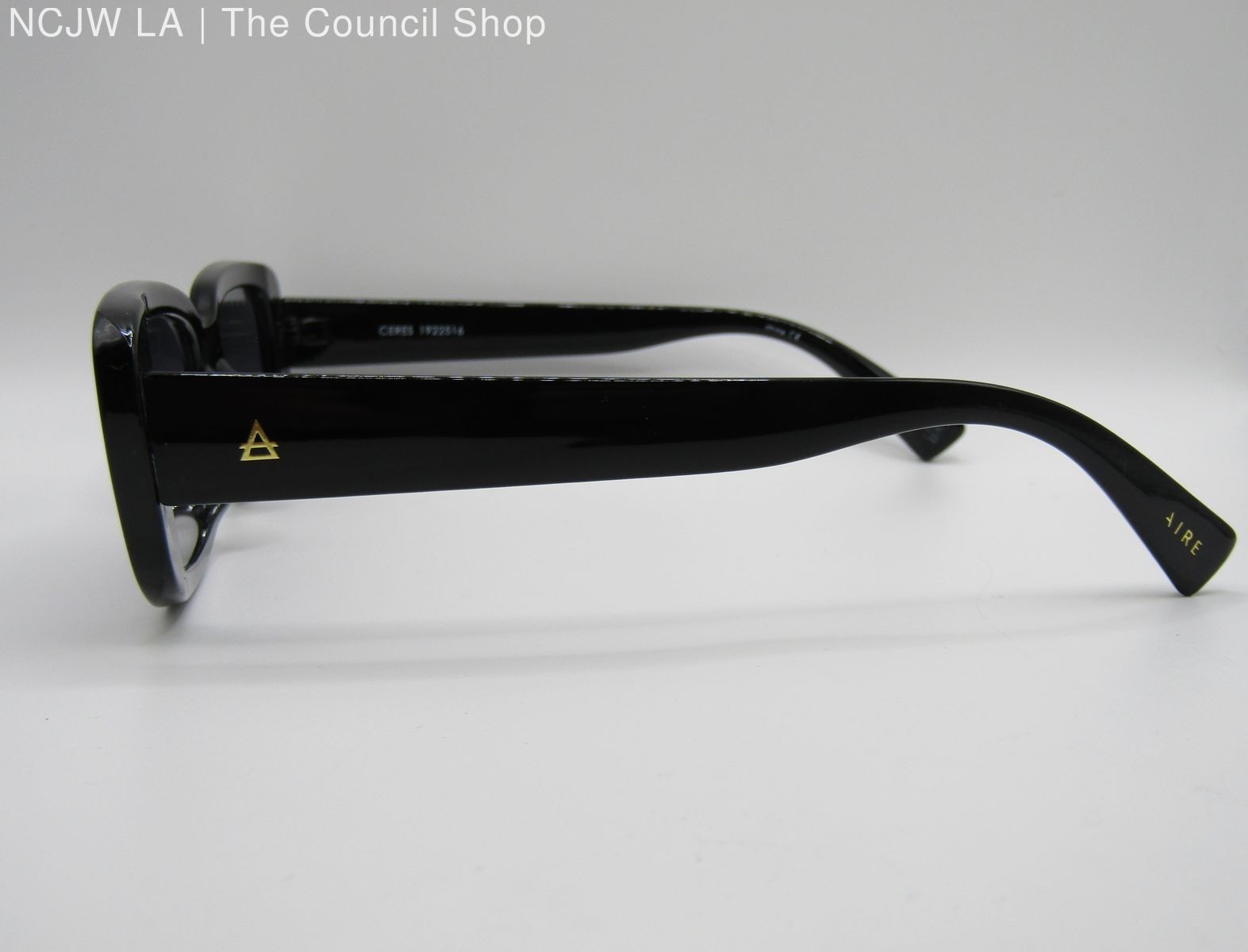 Aire Ceres Women's Black Rectangular Sunglasses - image 3