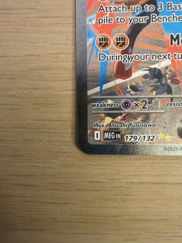 Pokémon TCG Mega Lucario EX #179/132 Secret Rare Full Art Holo - Near ...