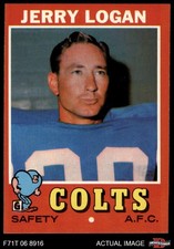 1971 Topps #134 Jerry Logan Colts West Texas St 7 - NM