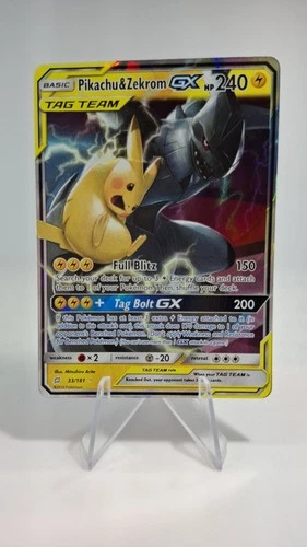 Pokémon Team Up Sun and Moon Pikachu & Zekrom GX 33/181 PSA 10 Contender!